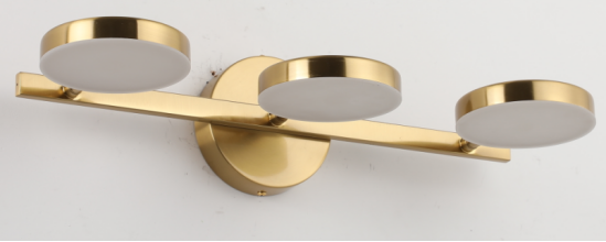 Spiegelleuchte 5553 · dreiflammig — Spiegelleuchten, Messing-Optik